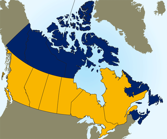 Map Canada Store Locations